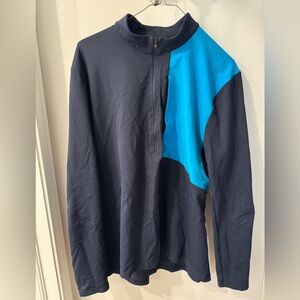 Lululemon navy blue zipper top mens large
